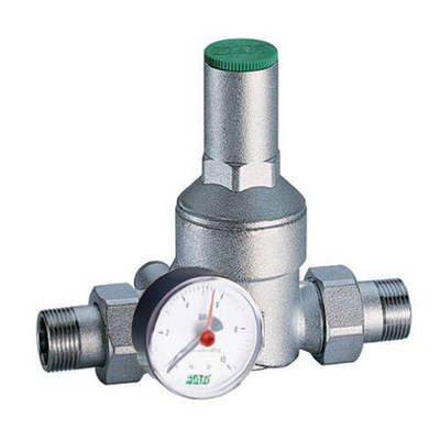 Регулятор давления FAR 2815 - 2" (НР/НР, PN25, Tmax 75°C, настройка 1-6 бар, с манометром)