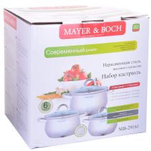 Набор кастрюль Mayer&amp;Boch 29161 6 пр.