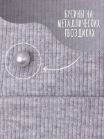 Шапка для девочки осенняя с бусинами