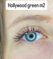 Бирюзово зеленые  линзы c окантовкой на 12 мес. Marquise Hollywood green  m2