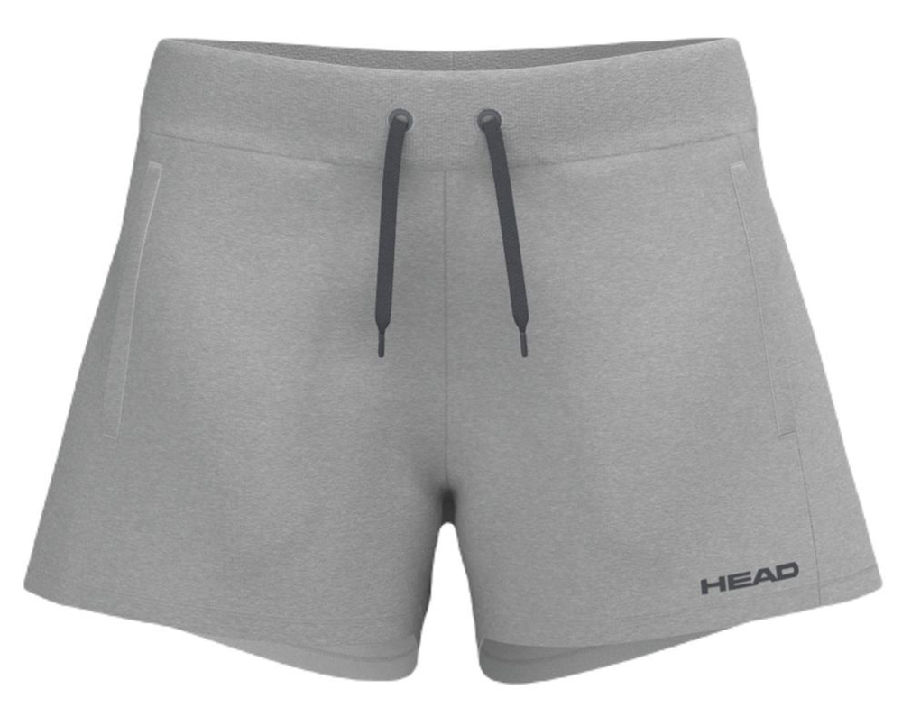 Шорты для девочки теннисные Head Girls Club Original - серый