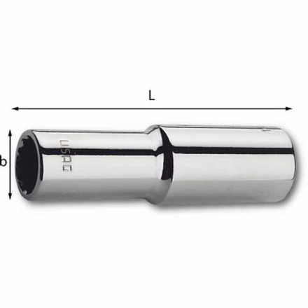 235 3/8 LN  Головка удлиненная торцевая, 12-ти гранная 3/8" на 20 мм., USAG (Италия)