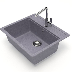 Кухонная мойка GLANZ J009-G35 570x505мм Темно-серый