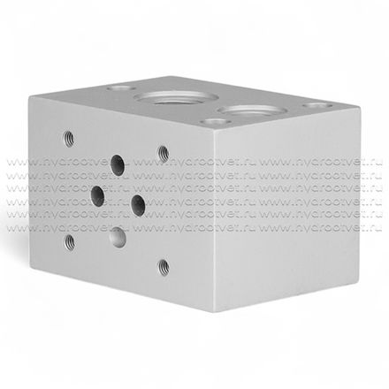 ML31 - Одноместная плита для батарейного монтажа клапанов Ду6 (DN6 - CETOP03)