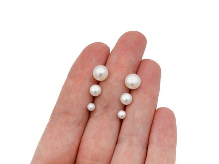 Серьги-гвоздики "Жемчужинка" 5-5,4мм