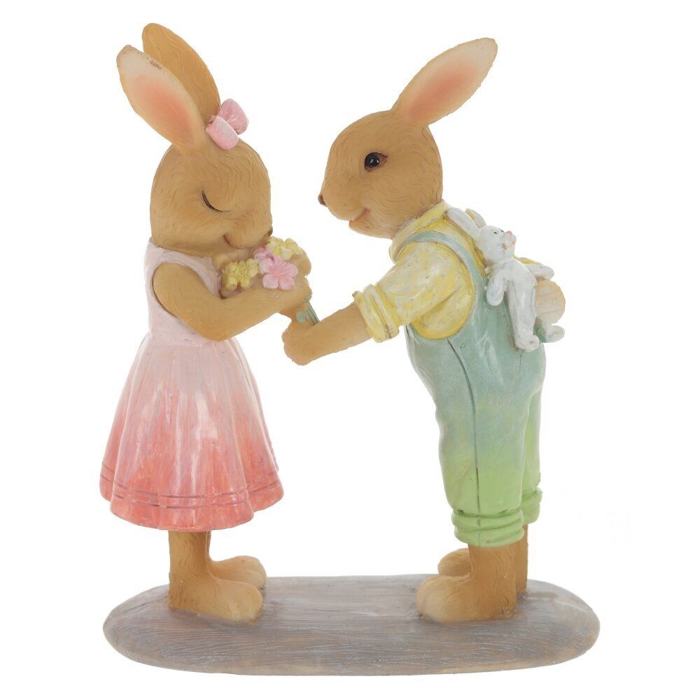 GAEM Фигурка декоративная "Зайцы", L11 W5 H13 см