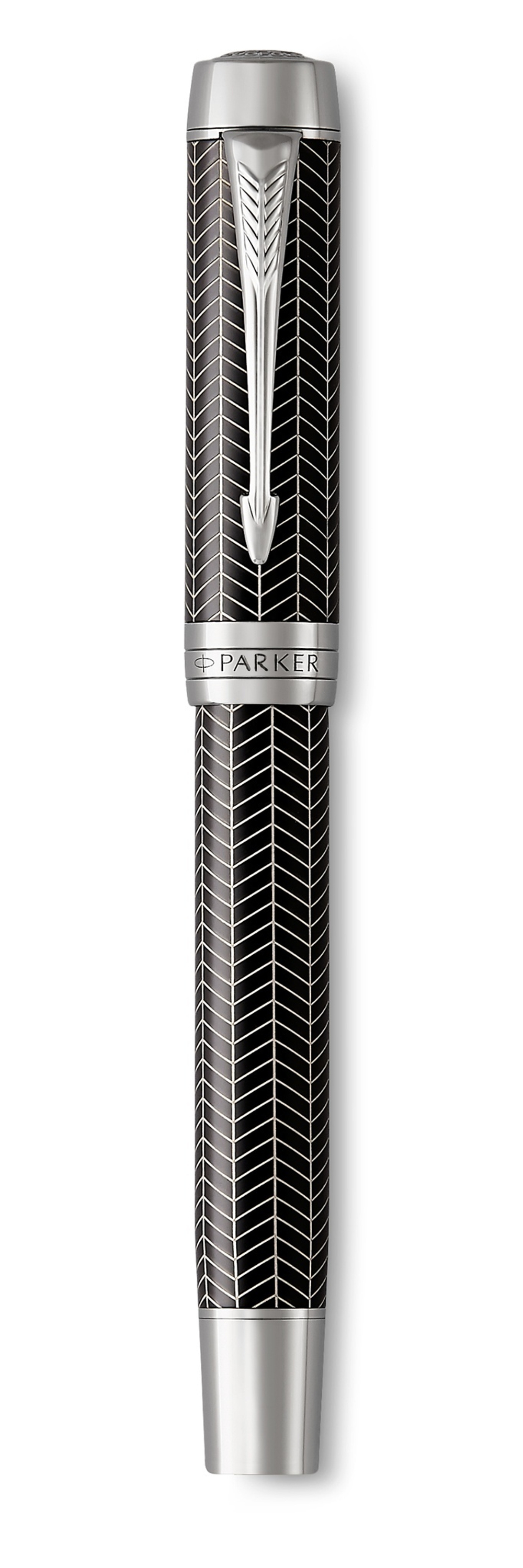 Перьевая ручка Parker Duofold Prestige Centennial, Black Chevron CT, перо: M