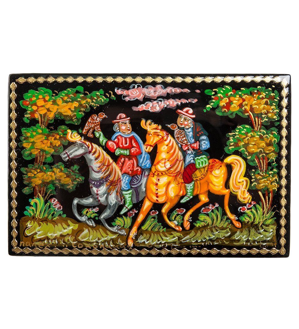 ШК-85/10 Шкатулка «Соколиная охота» С.М.