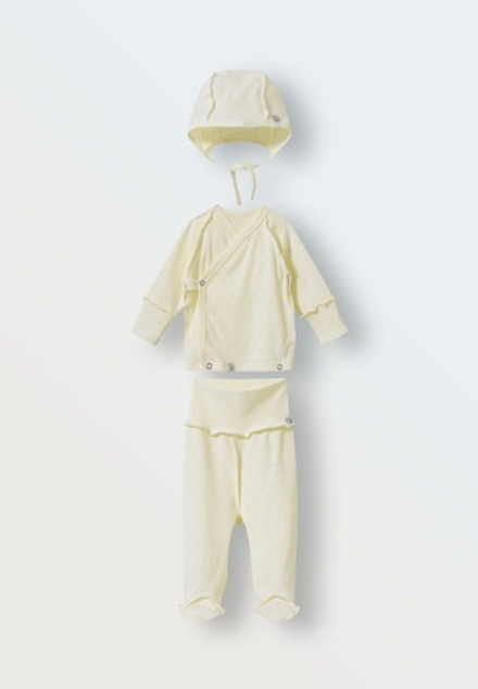 Комплект из ажура из 3 предметов, Экрю