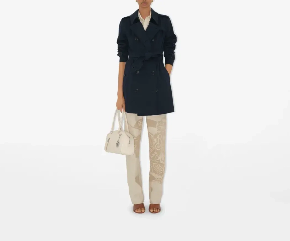 Укороченный тренч Chelsea Heritage с подкладкой Burberry Check
