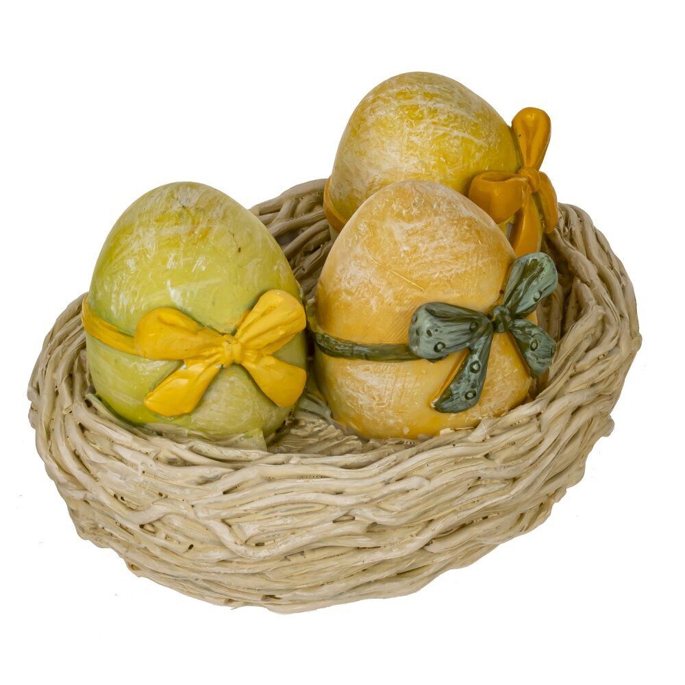 GAEM Фигурка декоративная "Яйца в гнезде", L9 W6 H6 см