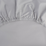 Простыня на резинке из сатина серого цвета из коллекции russian north, 180х200х30 см