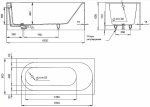 Ванна Salini FABIA S-Sense 180x80 102612M белая матовая
