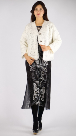 Шерстяной жакет «Белоснежный»