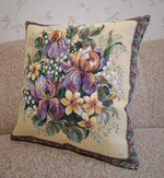 Декоративный гобеленовый чехол Весенний букет 47х47