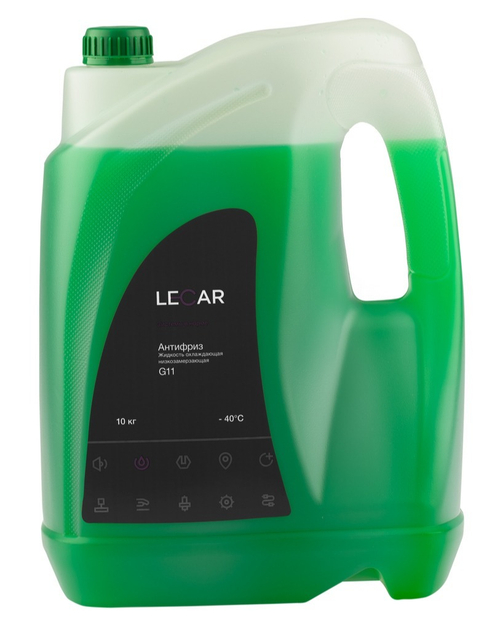 Антифриз Lecar зеленый G11 10 кг