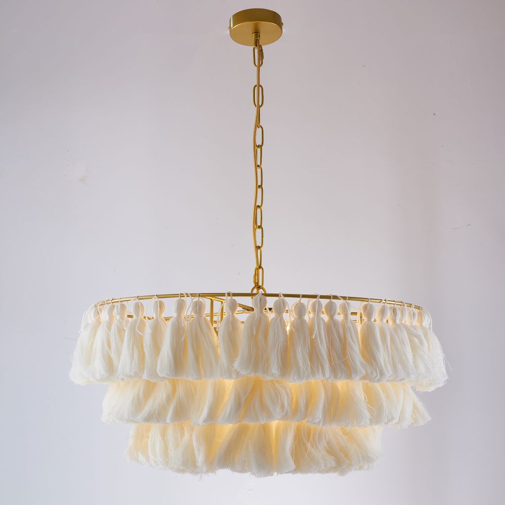 Подвесная Люстра Tassel Бежевый By Imperiumloft