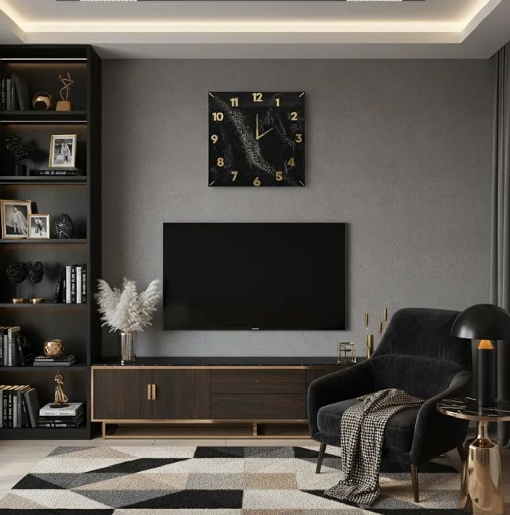 Подарочные часы — эпоксидная смола, мрамор, ручная работа