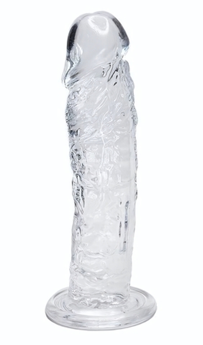 Прозрачный фаллоимитатор на присоске Empire Jelly Dildo - 19,3 см. (Цвет: прозрачный)