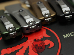 Нож Microtech Troodon 3 T/E Tanto Green - рукоять зеленый алюминий