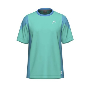 Футболка для мальчика теннисная Head Boys Slice - tourquoise/blue