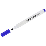 Маркер для белых досок 2,5мм "Trios" синий, пулевидный (Luxor)