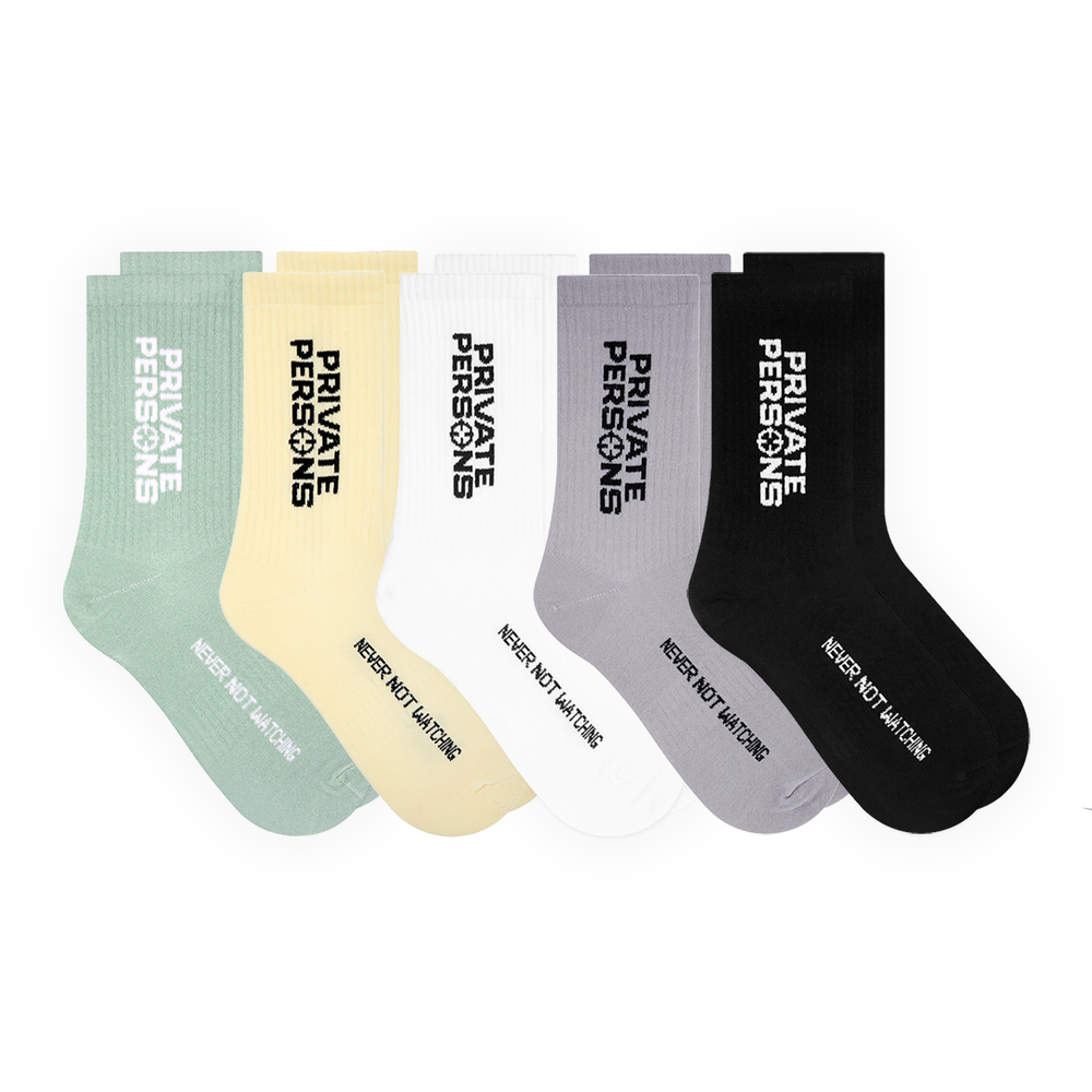 PP LOGO SOCKS (5 PACK)