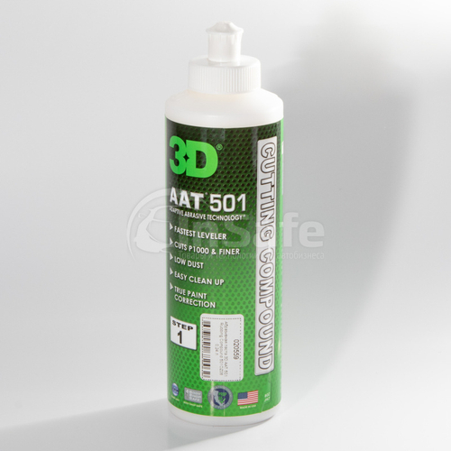 3D Полировальная паста с микро-абразивами  AAT Rubbing Compound 8 oz 0,237л  , 501OZ08