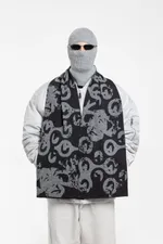 Шарф Antyqua Binary Bean черный