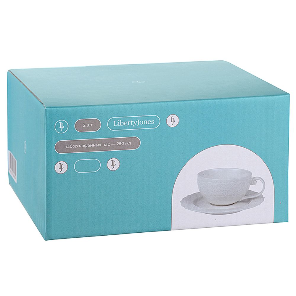 Набор чайных пар Tracery, 250 мл, 2 шт.