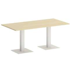First Стол прямоугольный KSPRG-4 Клен/Металл Белый 1800*900*750