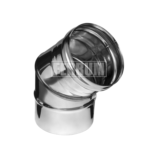 Колено для дымох. 45*80(НЕРЖ.) 41101