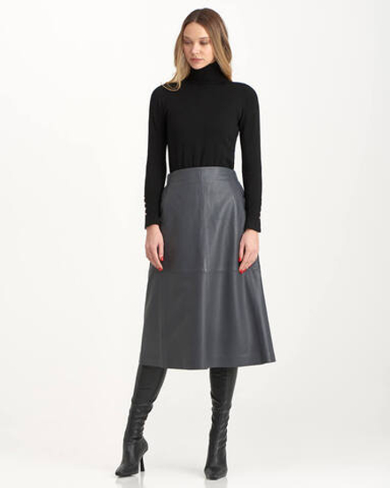 Юбка из натуральной кожи