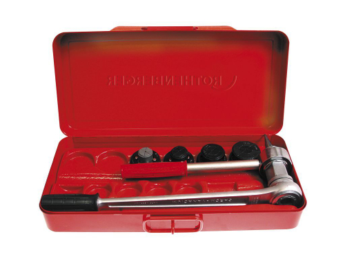 Экспандер Rothenberger А0, к-т в метал.ящике, храповик 3/4'' и головки типа-S 35-42-54-64 мм+фреза