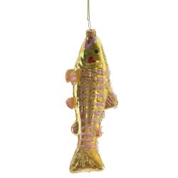 GAEM Украшение новогоднее "Рыба", L6 W6 H16 см