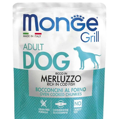 Monge Dog Grill Pouch 100 г треска - консервы (паучи) для собак