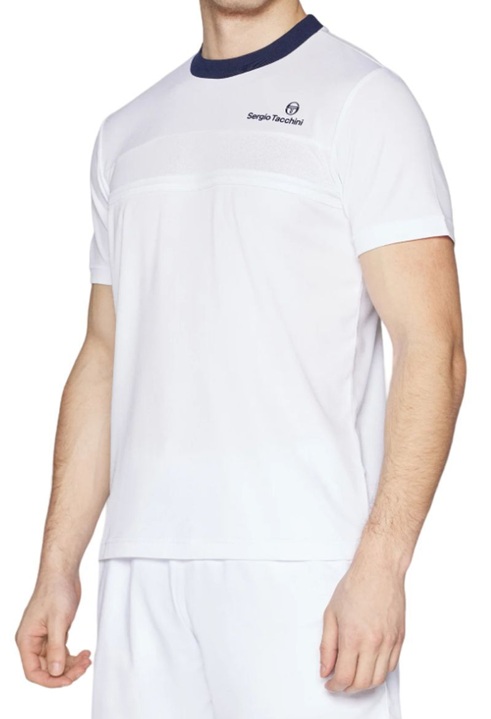 Мужская теннисная футболка Sergio Tacchini Specchio T-Shirt - белый