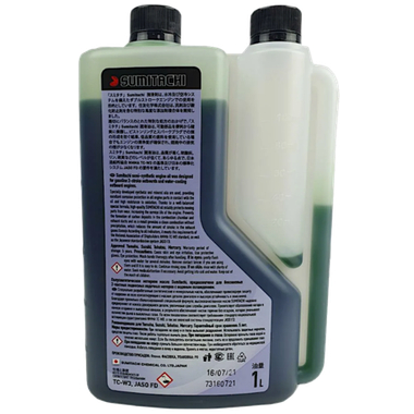 Масло мотор. 2T полусинт. Sumitachi TC-W3 1л с дозатором 2-Stroke Engines Oil