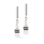 Серьги Coeur de Lion White-Silver 4087/21-1417