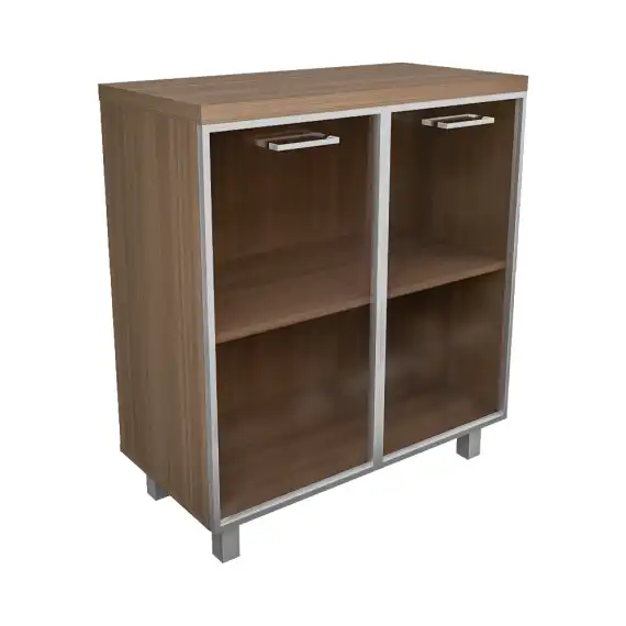 Креденция 2 дв. со стекл.(бронза) Президент-Про ПР502 800х400х900
