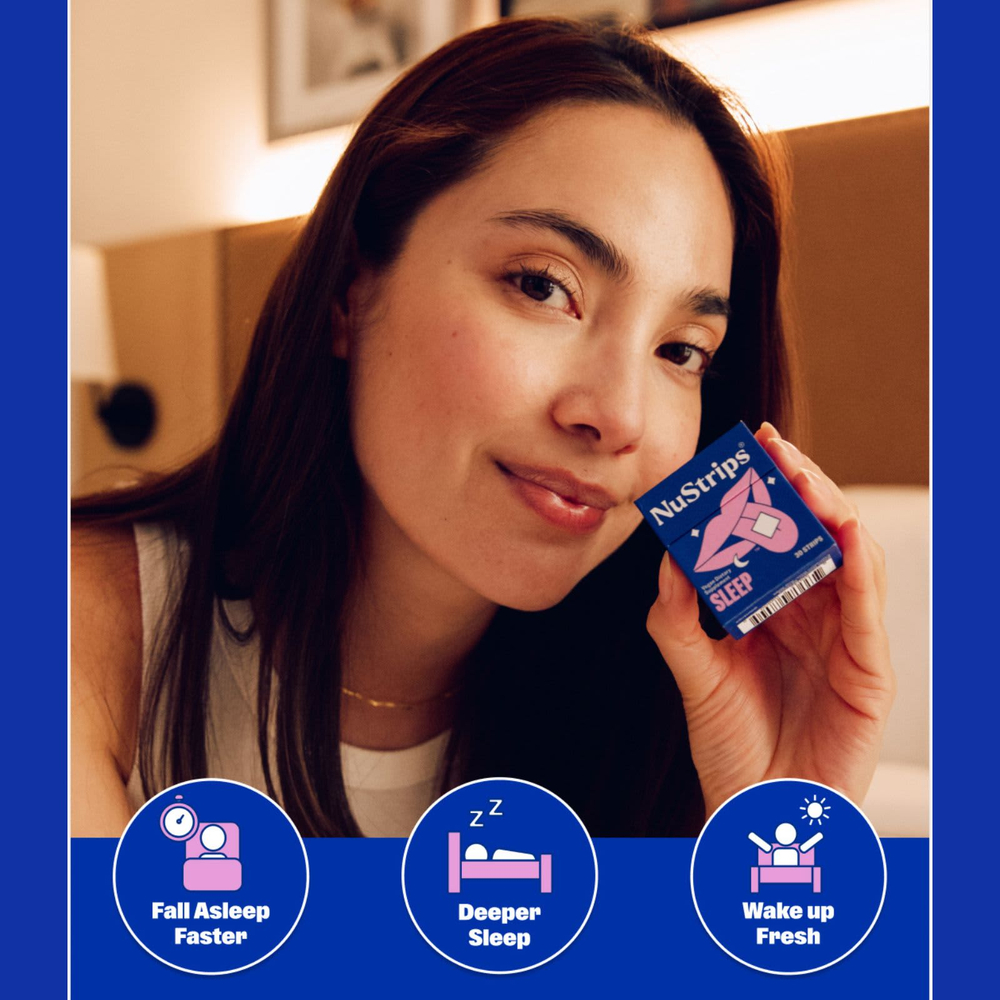 NuStrips, Sleep In A Strip™, голубика, 30 полосок