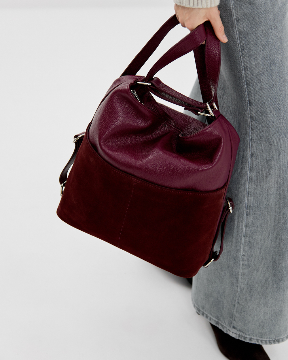 Сумка-рюкзак 578 15 бордовый