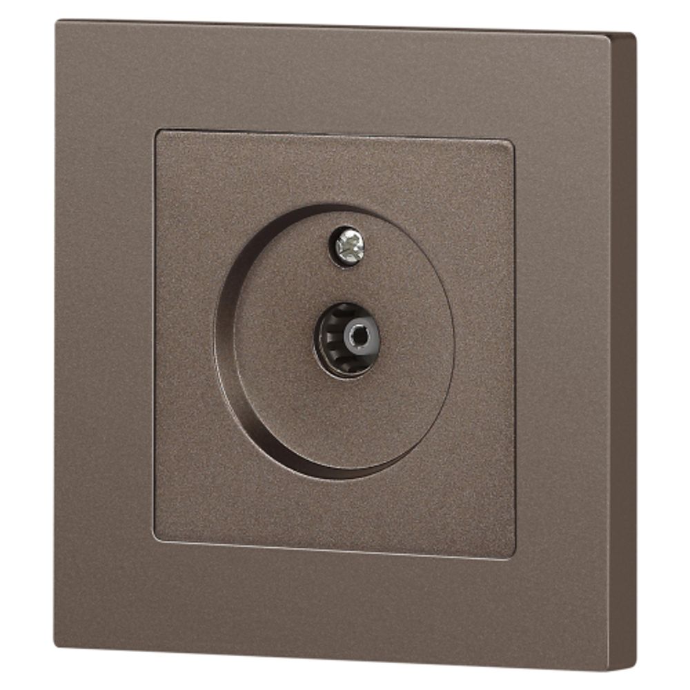 Розетка Intro Accent 6-301-08 TV одиночная, IP20, СУ, бронза | Intro