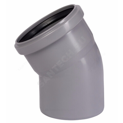 Отвод PP-H серый HT HTB Дн 32х30гр б/нап в/к Ostendorf 110110