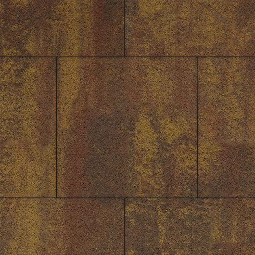 Тротуарная плитка КВАДРАТ 500х500 мм - Листопад гранит Осень