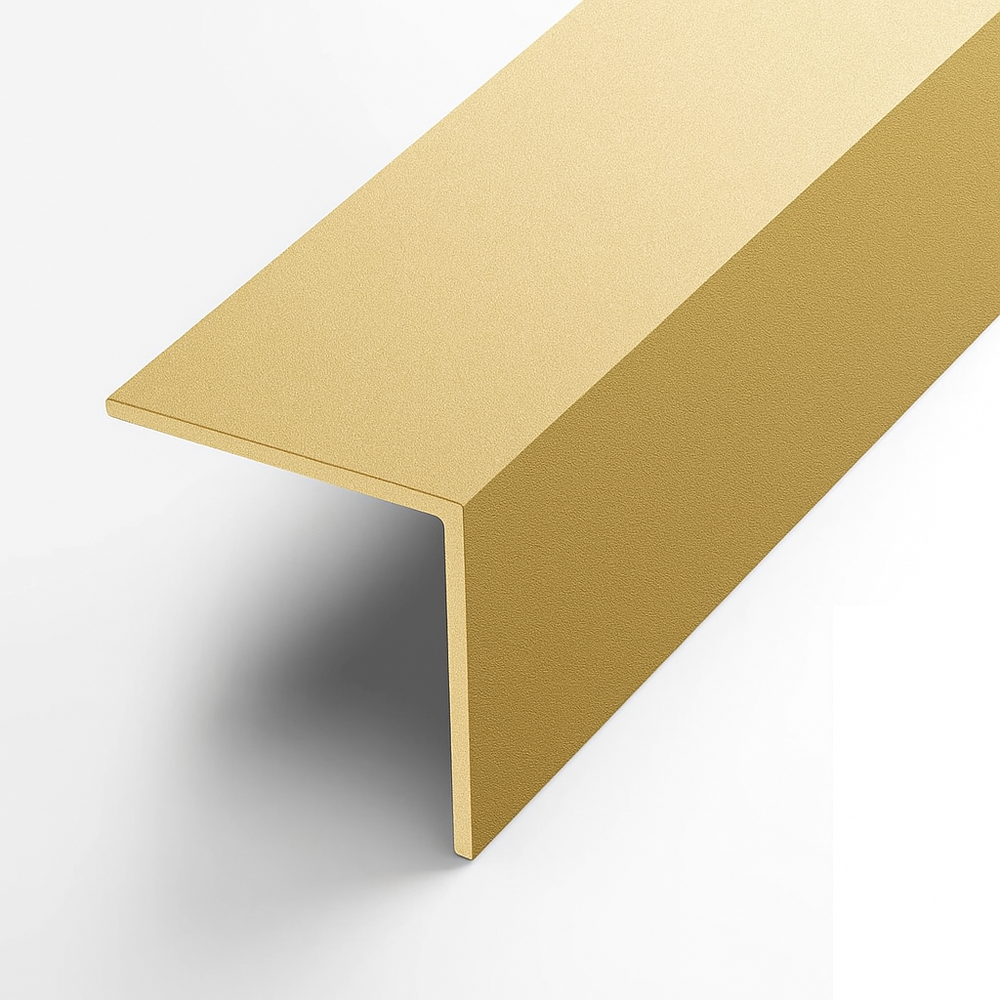 Алюминиевый уголок 15х15х1 L=2,7м Муар золотой