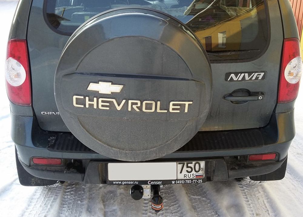 Фаркоп для Chevrolet Niva 2123 (оборудованные ГБО) 2002-2020, Lada Niva 2020-2021, Lada Niva Travel 2021- Тип шара: A. Нагрузки: 1250/75 кг, VAZ-33