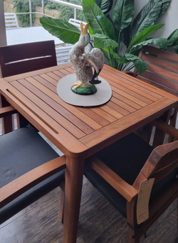 FELIX 80 Стол обеденный деревянный, массив ироко