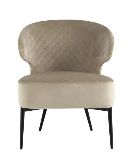 Лаунж-кресло Royal велюр бежевый