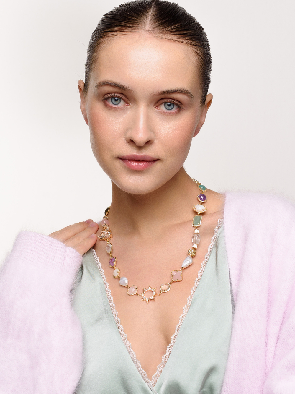 Колье "Harmony colors" Gold